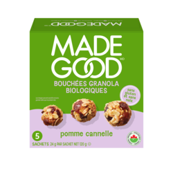 Made Good Bouchée granola Pomme cannelle Boîte de 5 sachets 24 g, 16,67 $/100g