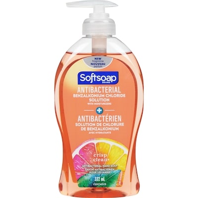 Softsoap Soap, Antibacterial Liquid Hand Pump, Crisp Clean 332 ml, $1.50/100ml