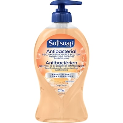 Softsoap Pompe De Savon Liquide Pour Les Mains Antibactérien Propreté Fraîche 332 ml, 1,50 $/100ml