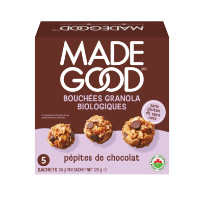 Made Good Bouchée granola Pépites de chocolat 24 g, 16,62 $/100g