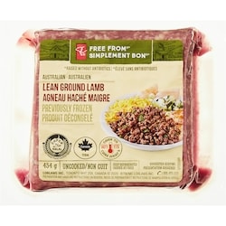 President's Choice Free From Australian Lean Ground Lamb 454 g, $3.30/100g
