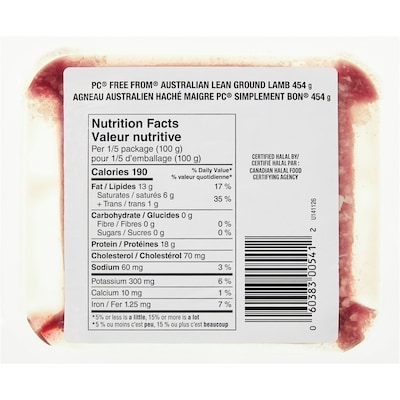 Free From Australian Lean Ground Lamb