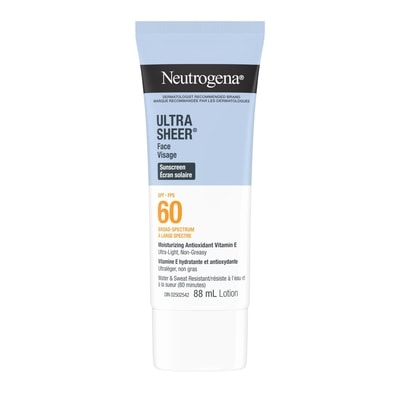 Neutrogena L'écran solaire visage Ultra Sheer FPS 60 88 ml, 18,18 $/100ml