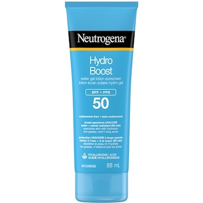 Neutrogena Hyaluronic Boost Hydro Boost Water Gel Lotion Sunscreen SPF 50 88 ml, $21.58/100ml