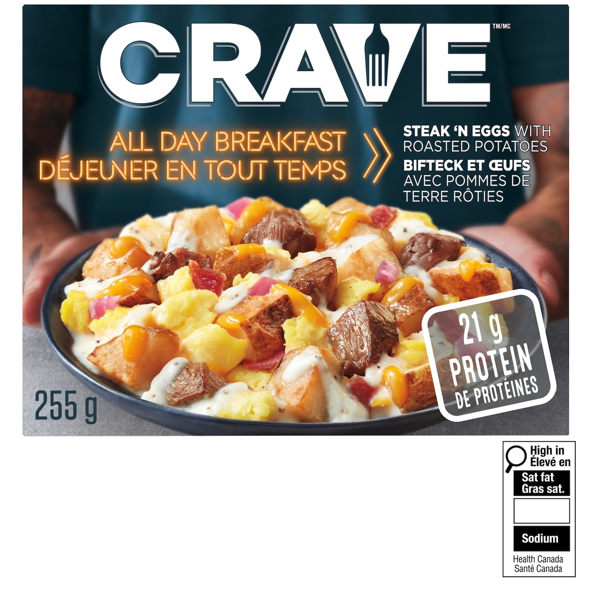 Crave All Day Breakfast Steak 'N Eggs With Roasted Potatoes