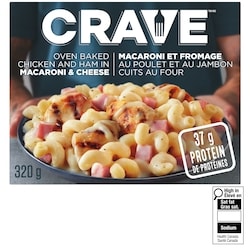 Crave Macaroni et fromage avec poulet et jambon cuit au four 320 g, 1,81 $/100g