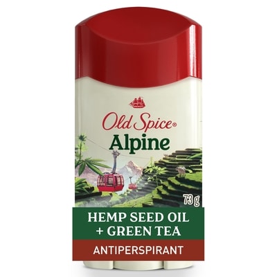 Old Spice Anti-Perspirant Deodorant for Men, Alpine with Hemp Seed Oil, Inspired by Nature 73 g, $13.00/100g