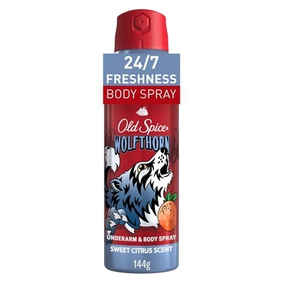 Old Spice Wild Collection Bodyspray Wolfthorn 144 g, $6.94/100g