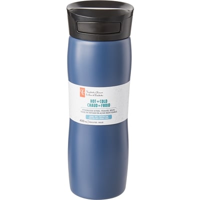President's Choice President's Choice Thermal Travel Mug, 400mL - Dark Blue 1 ea, $20.00/1ea