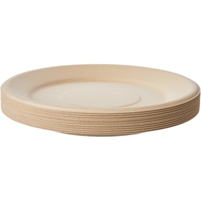 Assiettes à lunch en bambou Priorité planète