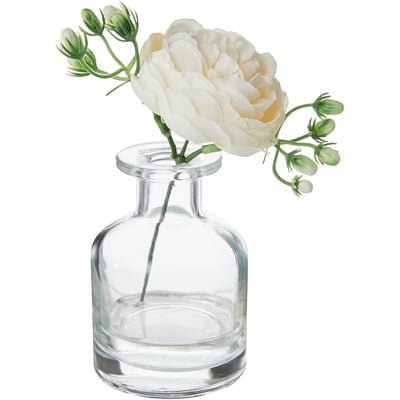 Life at Home Faux Flower Glass, White 1 ea, $10.00/1ea