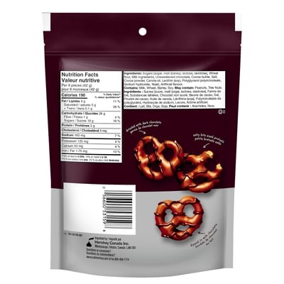 Bretzels Au Chocolat Au Lait Et Au Chocolat Noir Hershey’S