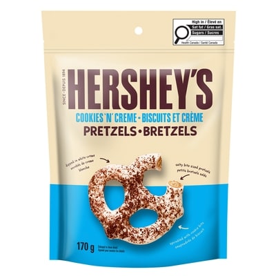 Hershey’s Bretzels Enrobés Cookies' N' Creme 170 g, 2,65 $/100g