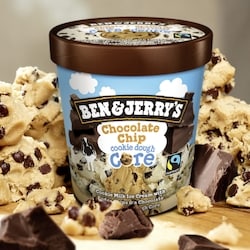 波動クリーム２個 Ben & Jerry's Chocolate Chip Cookie Dough Core Ice Cream - 473 ml