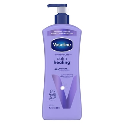 Vaseline Lotion corporelle pour peau sèche Calm Healing 600 ml, 2,08 $/100ml