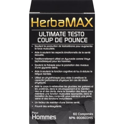 HerbaMAX HERBAMAX ULTIME TESTO ET LIBID 60 ea, 0,70 $/1ch