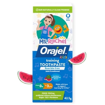 Orajel Ms. Rachel Fluoride-Free Training Toothpaste 42.5 g, $11.27/100g