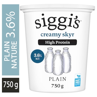 siggi’s Yogourt skyr nature 36 % 750 g, 0,87 $/100g