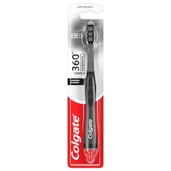 Colgate Brosse à dents électrique à piles 360 Charbon, soies souples, lot de 1 1 ea, 10,99 $/1ch