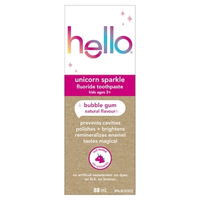 Hello Unicorn Sparkle Kids Toothpaste with Fluoride 88 ml, $10.78/100ml