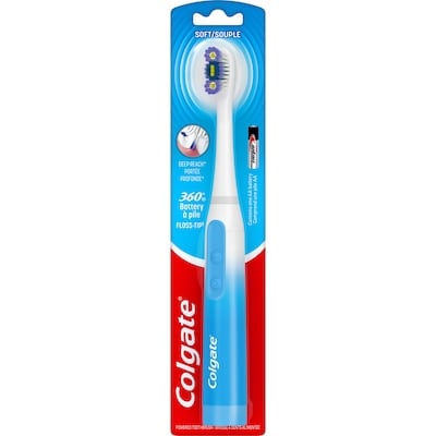 Colgate Brosse à dents à piles 360 Sonic Power Floss-Tip 1 ea, 10,99 $/1ch