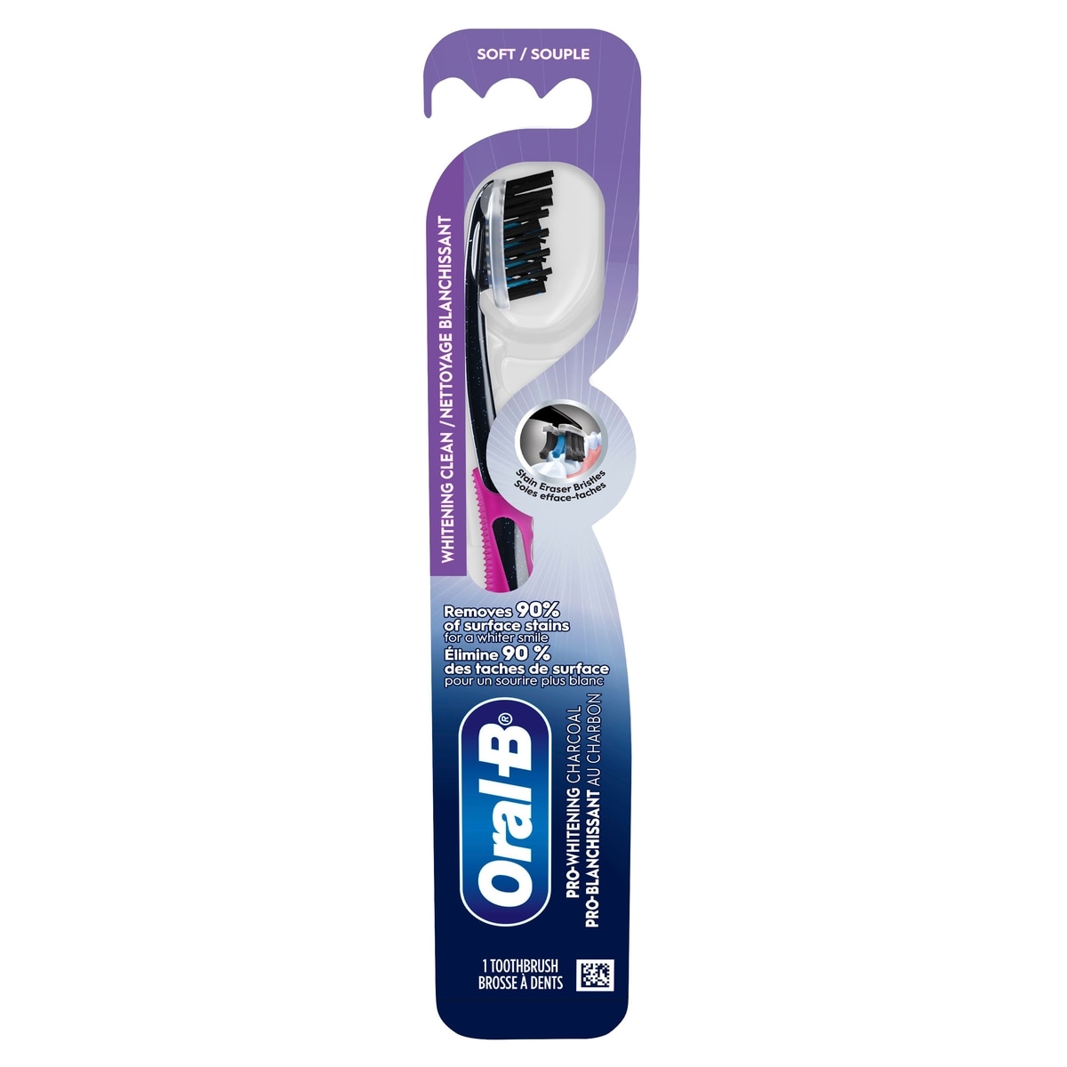 Oral B Charcoal Manual Toothbrush, Soft, 1 Count 1 ea, $6.99/1ea