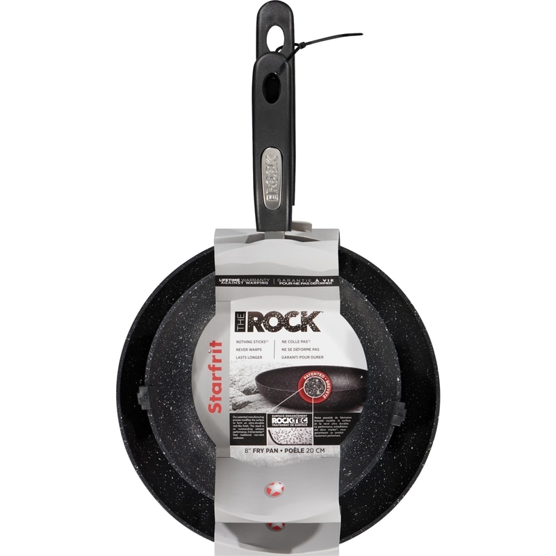 The Rock Classic 2 Piece 20cm & 26cm Black Cookware Set