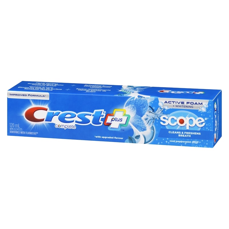Complete Whitening Plus Scope Cool Peppermint Toothpaste, 120 mL