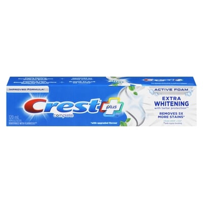 Crest Complete Plus Extra Whitening Toothpaste, Clean Mint 120 ml, $3.74/100ml