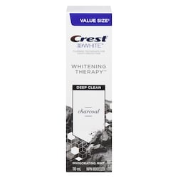 Crest 3D White Whitening Therapy Charcoal Deep Clean Fluoride Toothpaste, Invigorating Mint 110 ml, $8.17/100ml