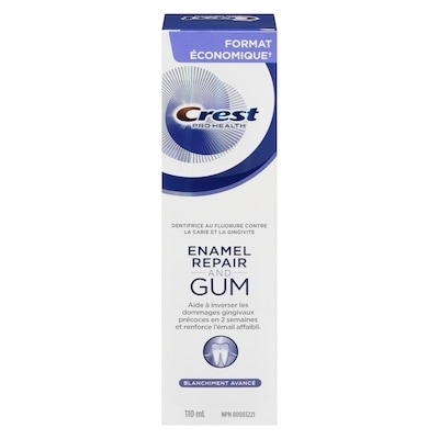 Crest Dentifrice Prohealth réparation des gencives et de l'émail blanchiment avancé 110 ml, 8,17 $/100ml