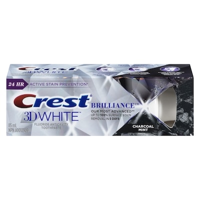 Crest 3D White Brilliance Charcoal Toothpaste   85 ml, $7.06/100ml