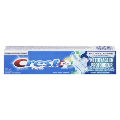 Crest Dentifrice Complete Blanchissant Nettoyage en profondeur 120 ml, 3,75 $/100ml