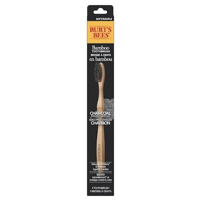 Burt’s Bees Brosse à dents en bambou avec soies imprégnées de charbon 1 ea, 6,49 $/1ch