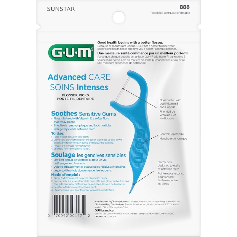 Advanced Care Flossers With Vit E And Fluoride