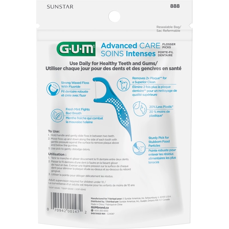 Advanced Care Flossers With Vit E And Fluoride