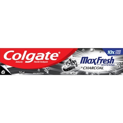 Colgate Max Fresh Charcoal Toothpaste 150 ml, $2.00/100ml