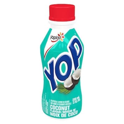 Yoplait Yop by Yoplait Saveur de noix de coco 2 % MG Yogourt à boire 200 ml, 0,65 $/100ml