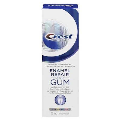 Crest Dentifrice Gum & Enamel Repair, Blanchiment avancé 63 ml, 11,89 $/100ml