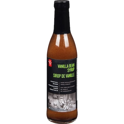 PC Black Label Vanilla Bean Syrup 375 ml, $1.46/100ml