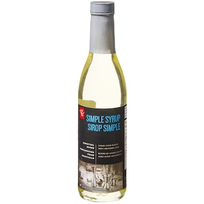 PC Black Label Simple Syrup 375 ml, $1.60/100ml