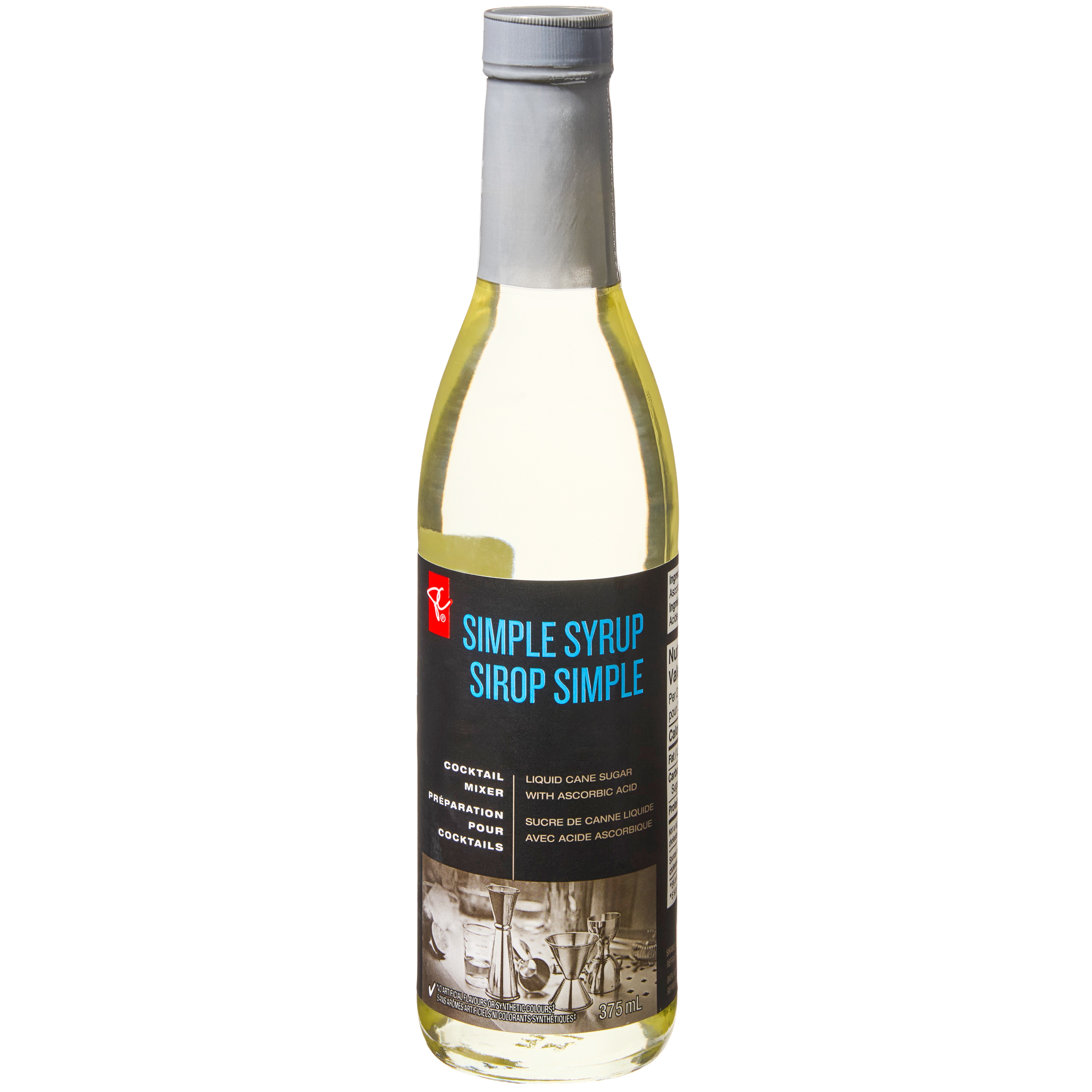 PC Collection noire Sirop simple 375 ml, 1,60 $/100ml