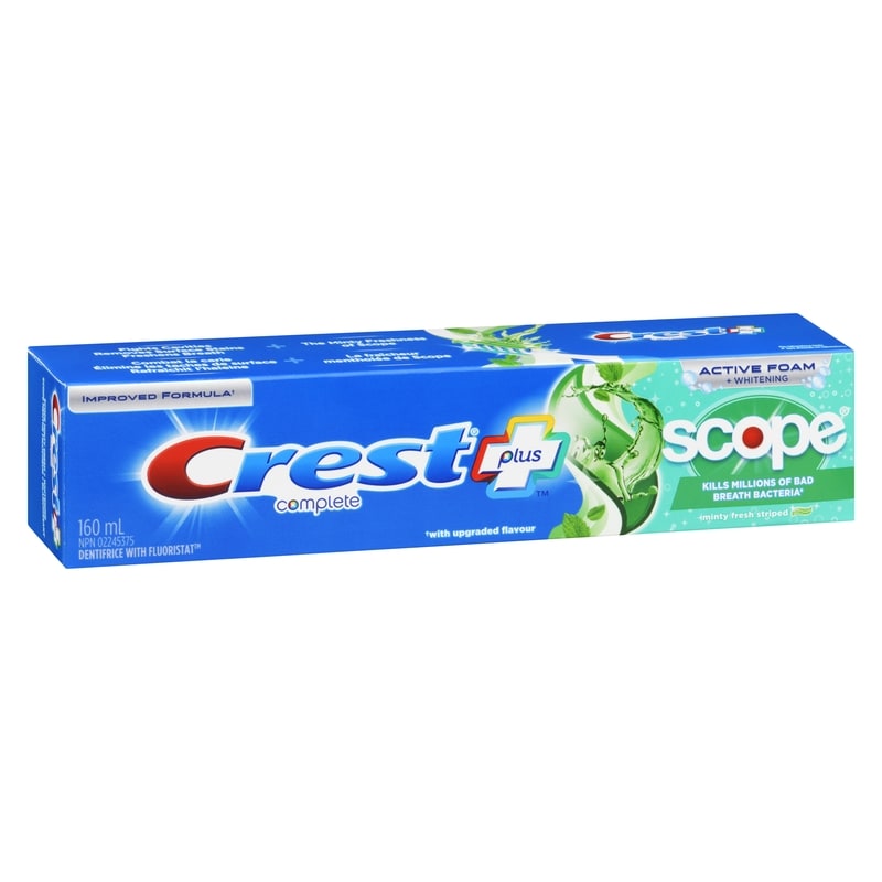 Complete Whitening Plus Scope Minty Fresh Toothpaste, 160 mL