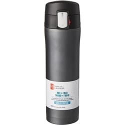 President's Choice Stainless Steel Mug With Locking Mechanism, 420mL - Stainless Steel