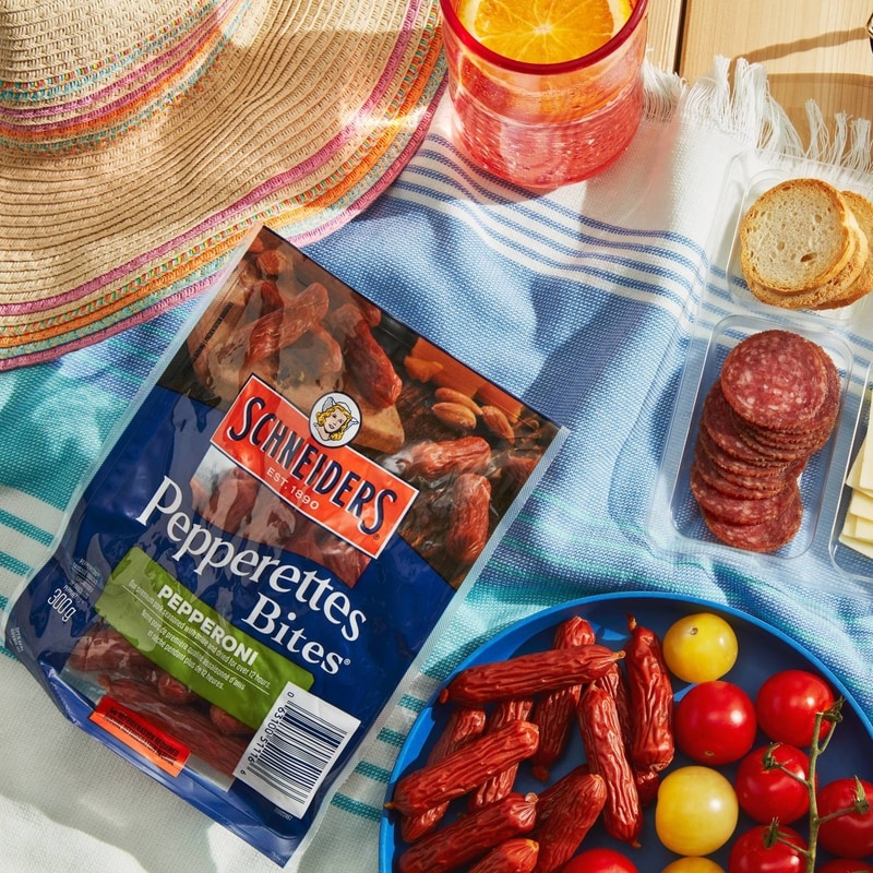 Pepperettes Bites Sausage Snacks, Pepperoni