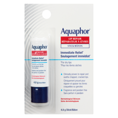 Eucerin Aquaphor réparateur à lèvres baton a lèvres 4.8 g, 135,21 $/100g