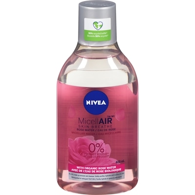 Nivea MicellAir skin breathe eau micellaire eau de rose 400 ml, 2,62 $/100ml