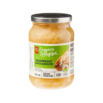 PC Organics Sauerkraut  473 ml, $1.16/100ml