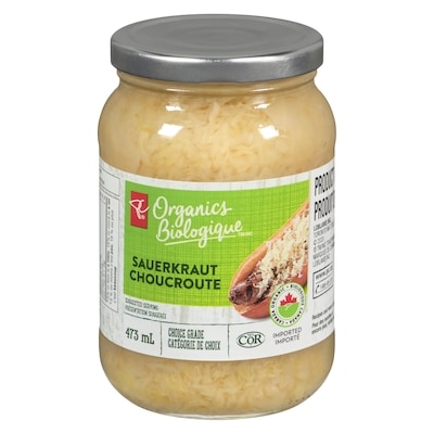 PC Organics Sauerkraut 473 ml, $1.22/100ml