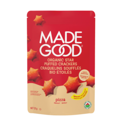 Made Good Pizza Star Puffed Crackers 121 g, $4.54/100g